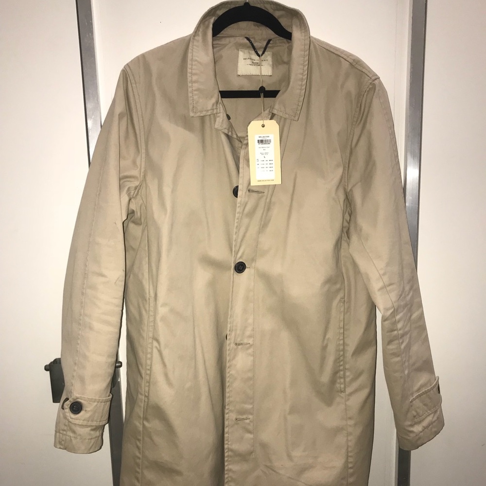 Selected Homme trench coat size L